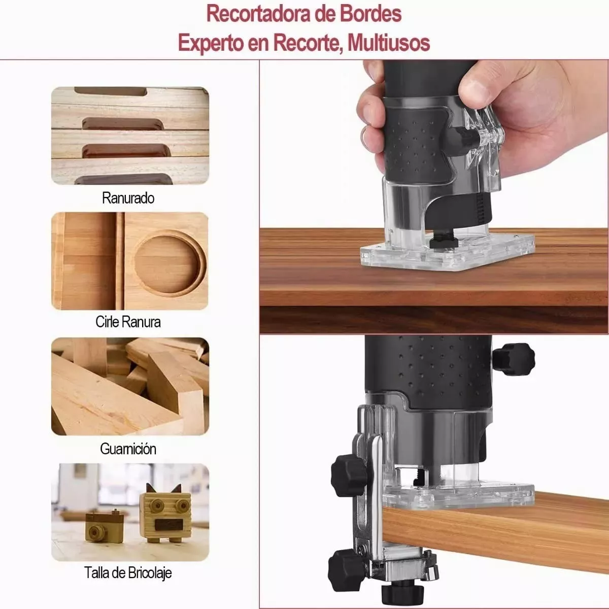 Foto 4 pulgar | Language Enrutador Madera Recortadora Rebajadora Eo Safe Imports Esi-5443-1 Negro