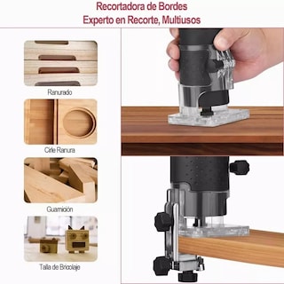 Foto 3 | Language Enrutador Madera Recortadora Rebajadora Eo Safe Imports Esi-5443-1 Negro