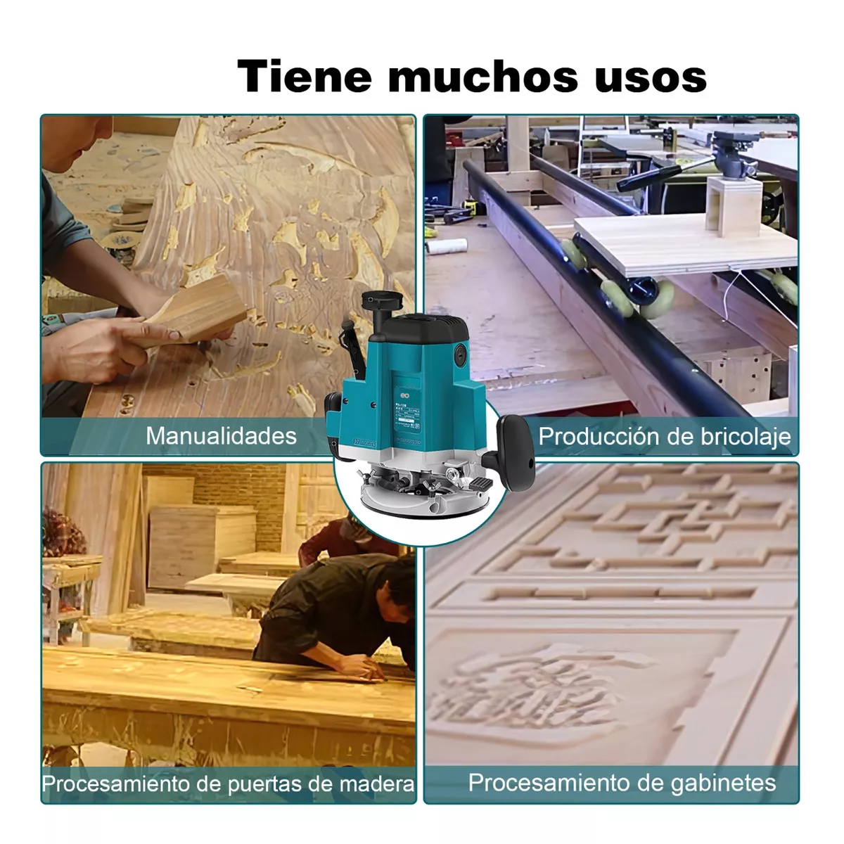 Foto 3 pulgar | Router Ajuste De 6 Velocidades 110v Con Accesorios Eo Safe Imports Esi-13097 Multicolor