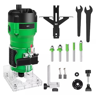 Foto 1 | Router 800w +5 Brocas Carburo 1/4'' Eo Safe Imports Esi-13275-1 Verde