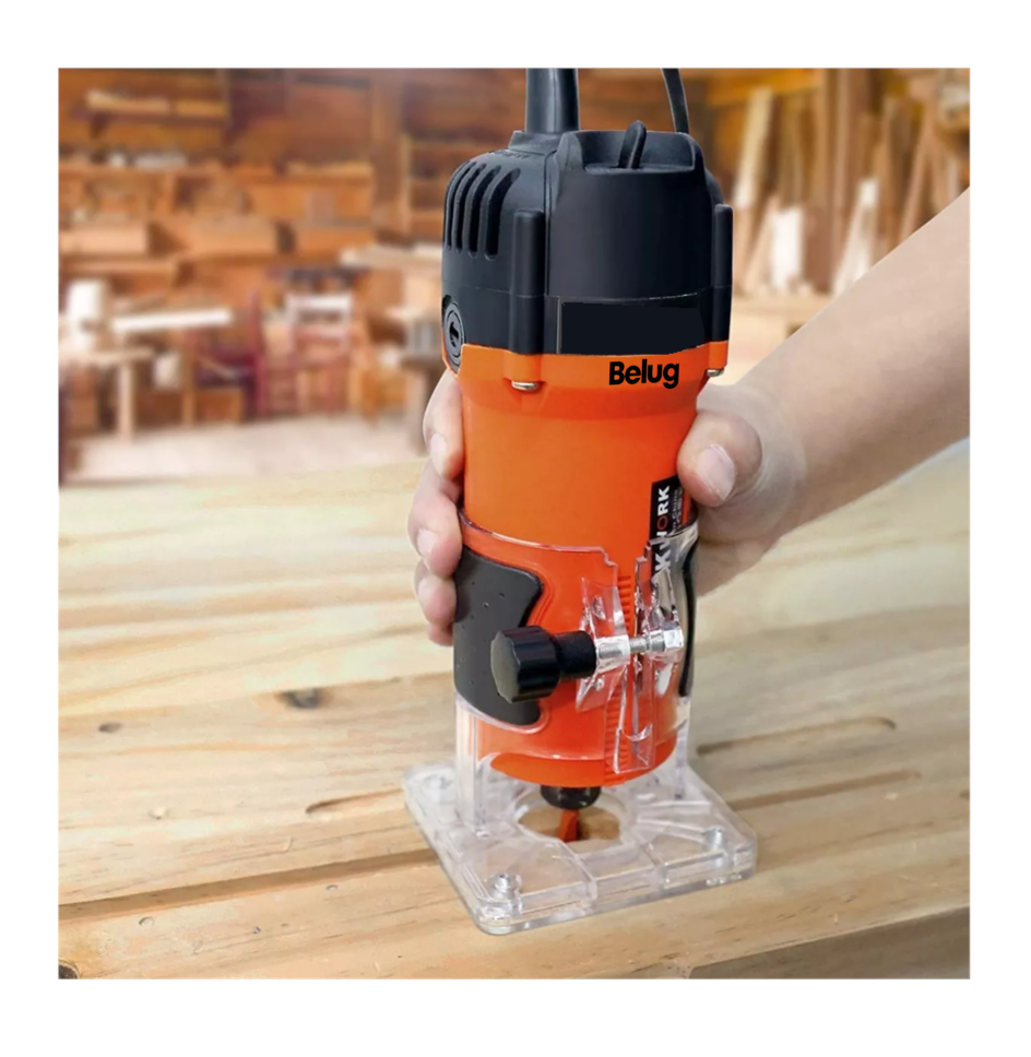 Foto 6 pulgar | Router Madera Recortadora Rebajadora 800w +15 Brocas Carburo Naranja/negro Belug