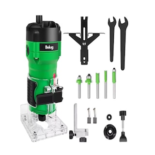 Foto 1 | Router 800w +5 Brocas Carburo 1/4'' Ar800 Verde/negro, Belug