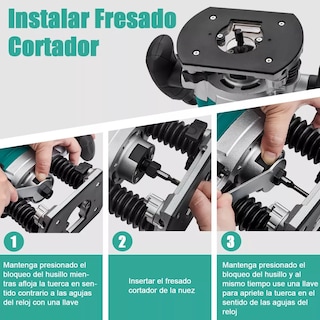 Foto 5 | Router Con Accesorios 27 Pzs Eo Safe Imports Esi-5911-1 Verde
