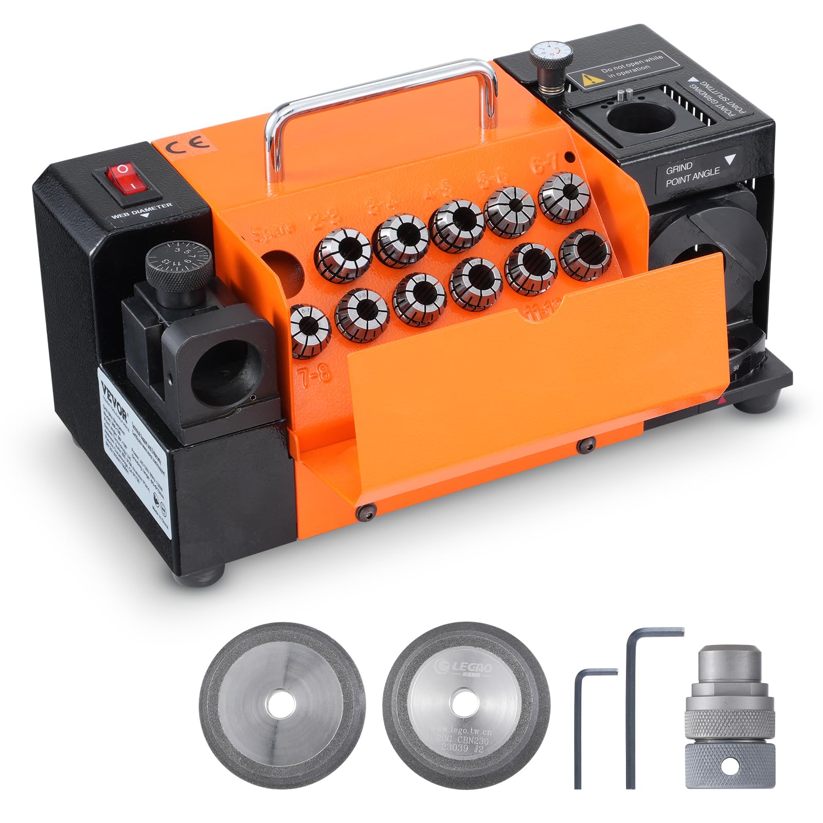 Foto 2 pulgar | Afilador De Brocas Vevor Mr-13b, 3-13 Mm, Con 11 Pinzas - Venta Internacional.