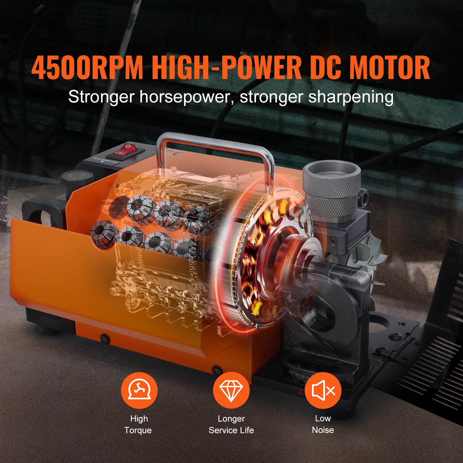 Foto 5 | Afilador De Brocas Vevor Mr-13b, 3-13 Mm, Con 11 Pinzas - Venta Internacional.