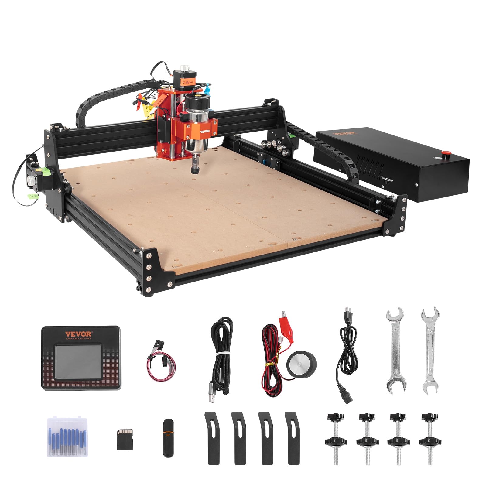 Máquina Enrutadora Cnc Vevor 300w De 3 Ejes Grbl Control 400x400 Mm - Venta Internacional.