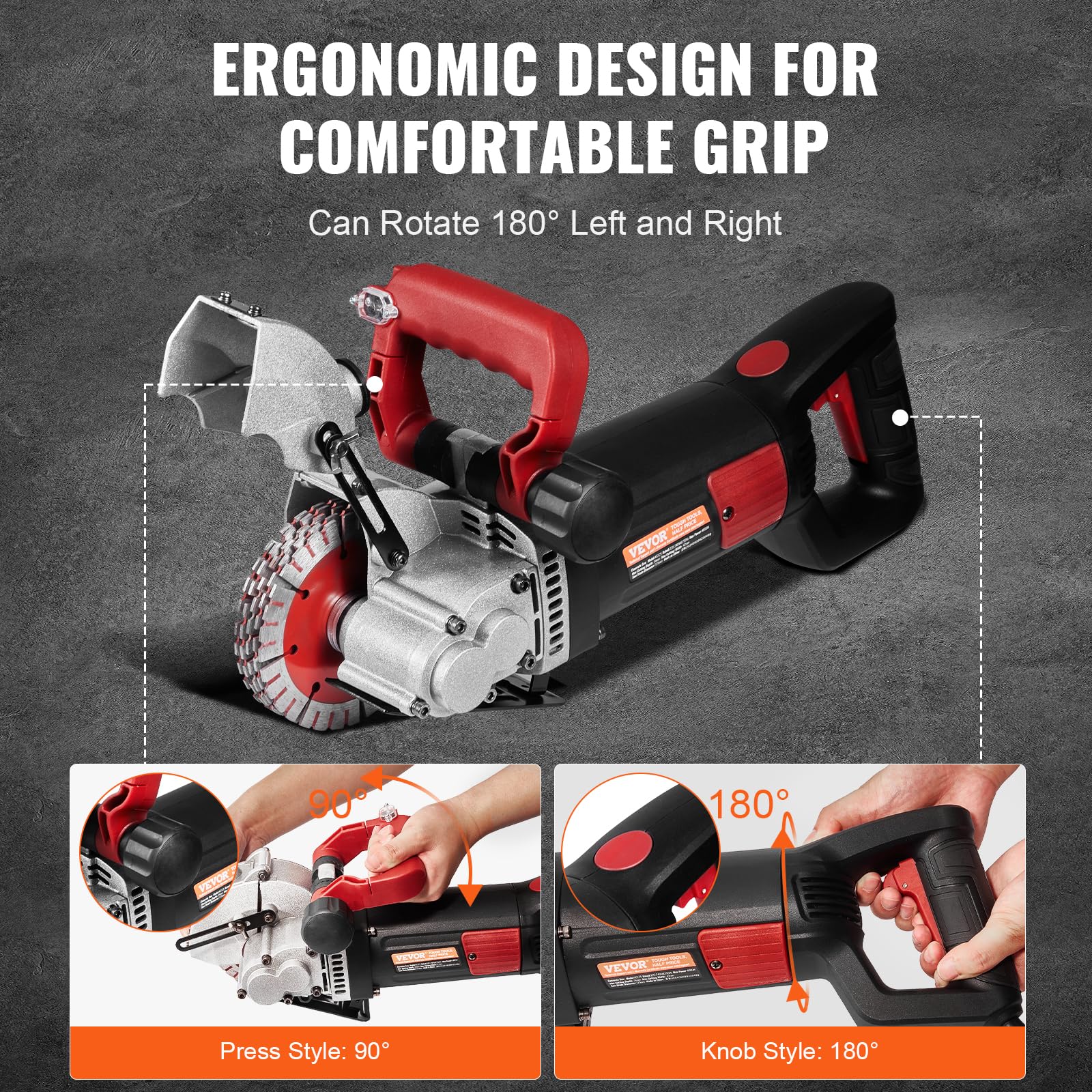 Foto 5 pulgar | Máquina Ranuradora Wall Chaser Vevor 4800w Con Guía Láser 6500 Rpm - Venta Internacional.