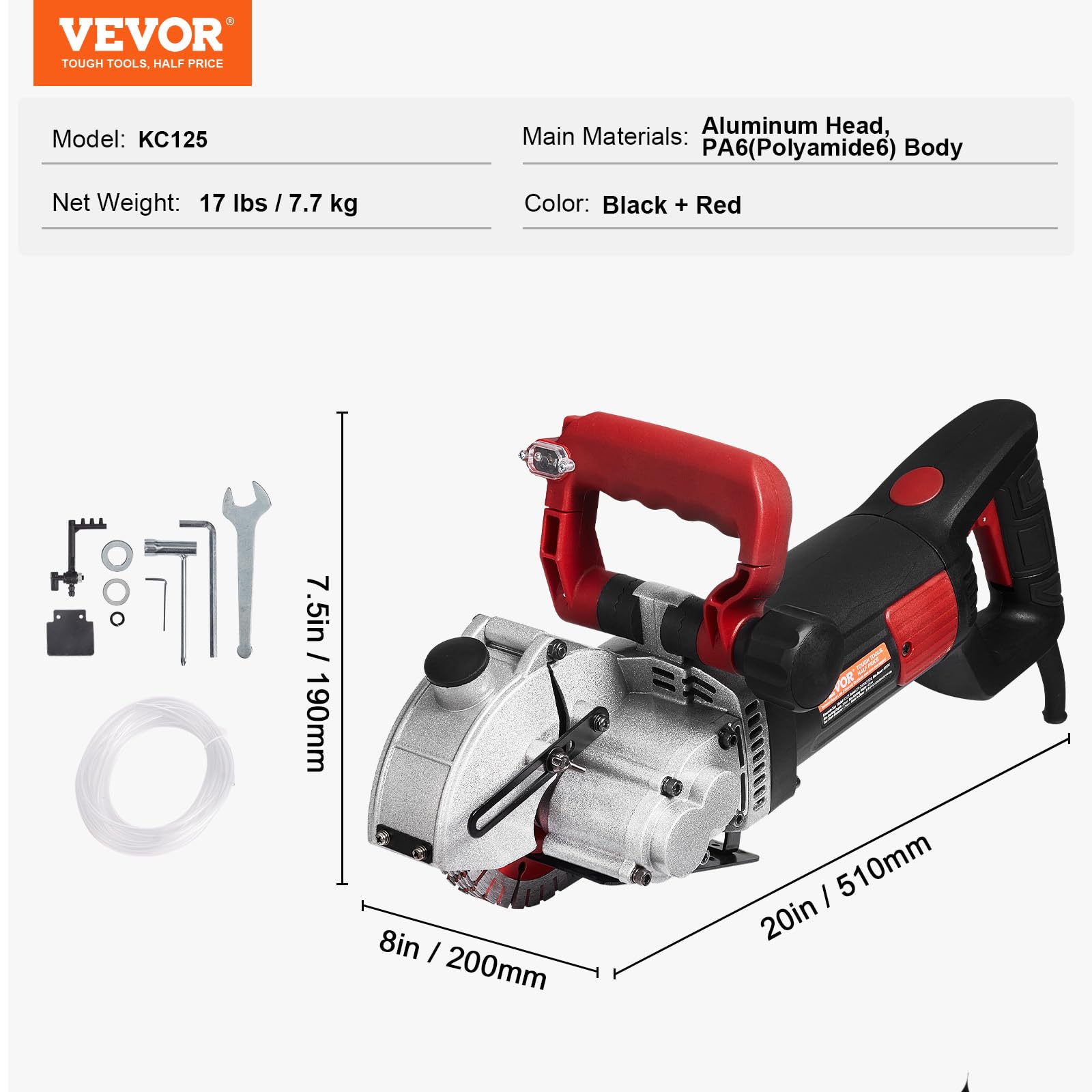 Foto 8 pulgar | Máquina Ranuradora Wall Chaser Vevor 4800w Con Guía Láser 6500 Rpm - Venta Internacional.