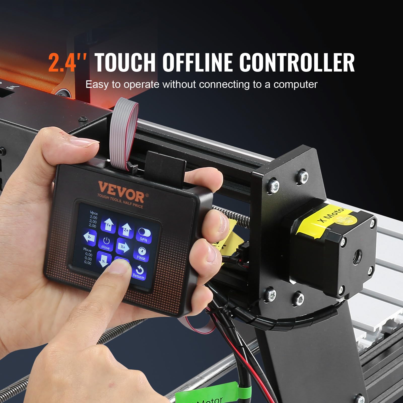 Foto 4 pulgar | Máquina Enrutadora Cnc Vevor De 3 Ejes Grbl Control 120w 300x200x60 Mm - Venta Internacional.