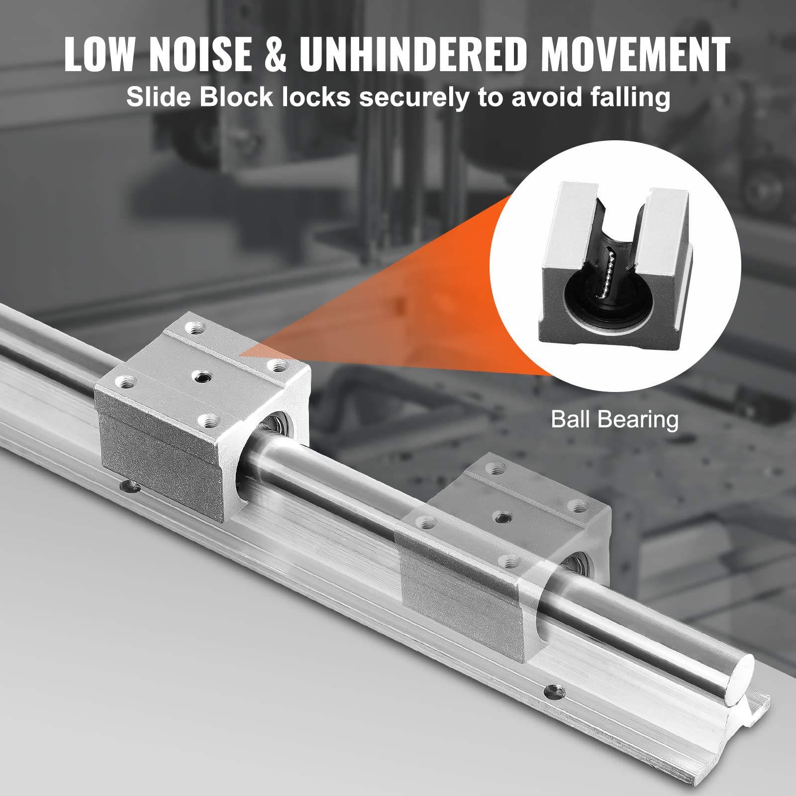 Foto 5 pulgar | Kit De Deslizamiento Lineal Vevor Sbr16-800 Mm Para Enrutador Cnc - Venta Internacional.