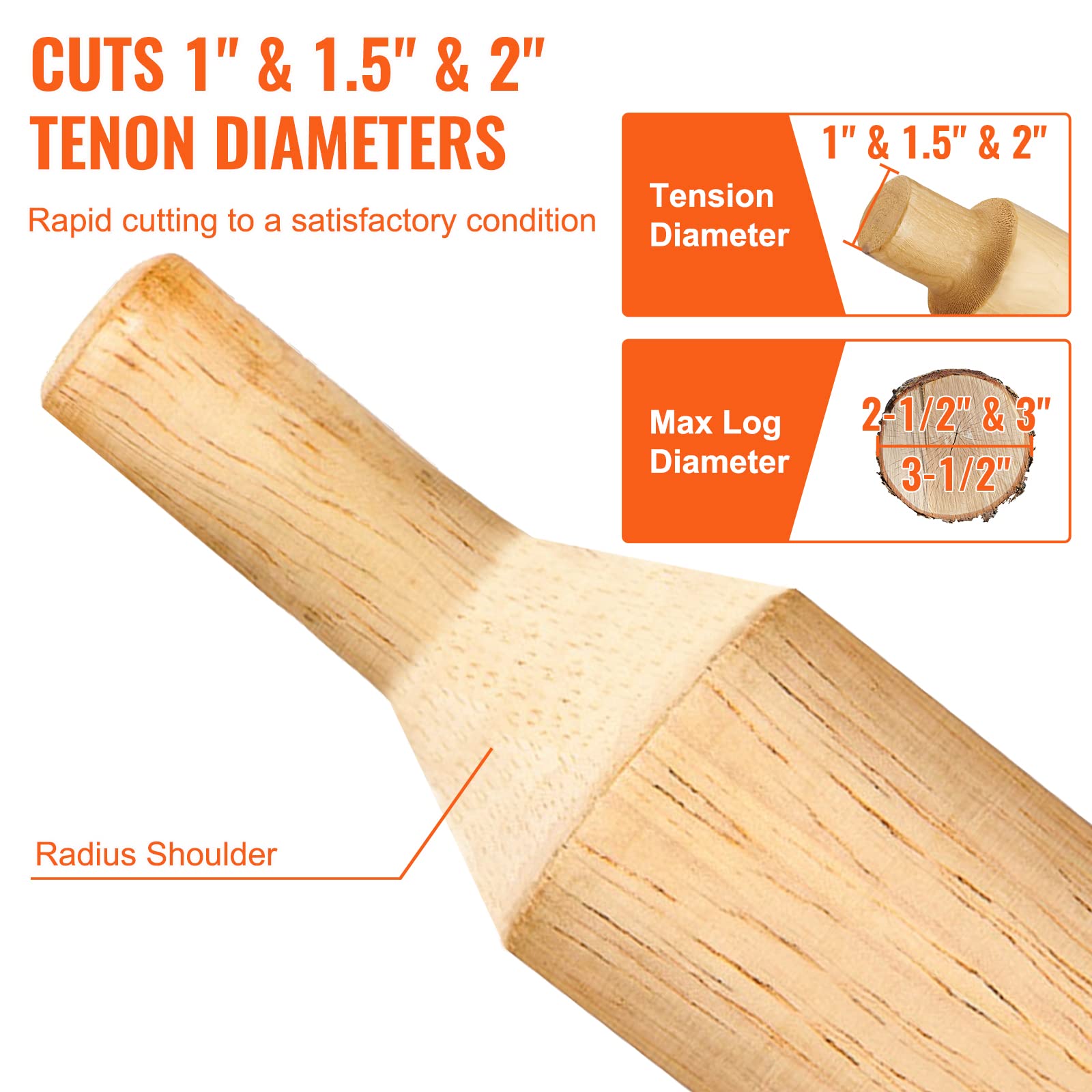 Foto 5 pulgar | Cortador De Espigas Vevor Home Master Kit 1/25,4 Mm 1,5/38 Mm 2/50,8 Mm - Venta Internacional.