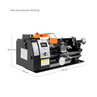 Foto 8 | Mini Torno Metal Velocidad Variable 2250rpm 8x14 Pulgadas Gutstark Home