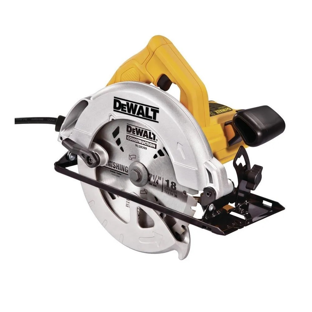 Sierra Circular Eléctrica Dewalt Dwe560 184mm 1400w color Amarillo 220v - 240v