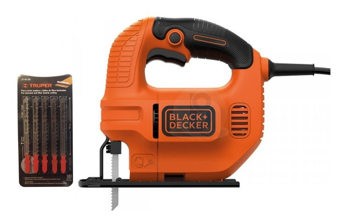 Sierra Caladora más 5 Seguetas Black & Decker Multicolor