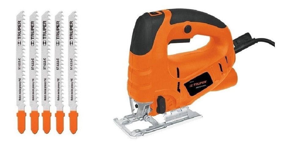 Sierra Caladora Profesional 550w Truper 15420+ Filos 18127 $2,756