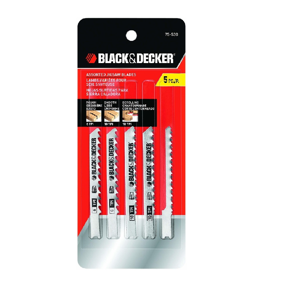 Hojas De Sierra De Calar Black & Decker 5 Unidades