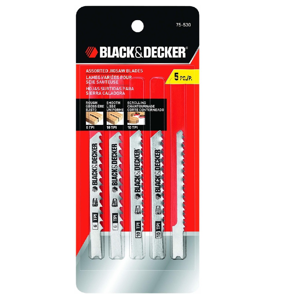 Foto 2 pulgar | Hojas De Sierra De Calar Black & Decker con 5 Piezas