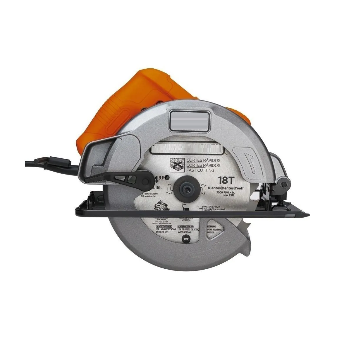 Sierra Circular Eléctrica 1500w 60hz127v Eo Safe Imports Cs1024 Naranja