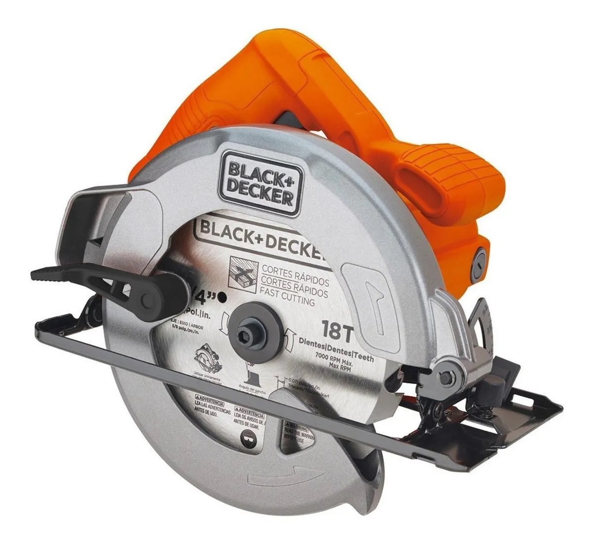 Sierra Circular Eléctrica Black & Decker CS1004 color Gris 184 mm 1400 w