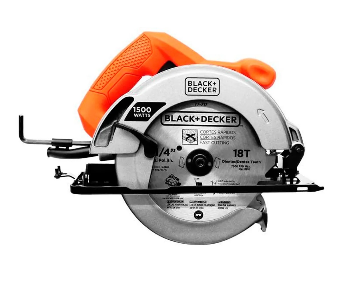 Foto 1 | Sierra Circular Black+Decker CS1024 color Gris 1500 w 7-1/4"