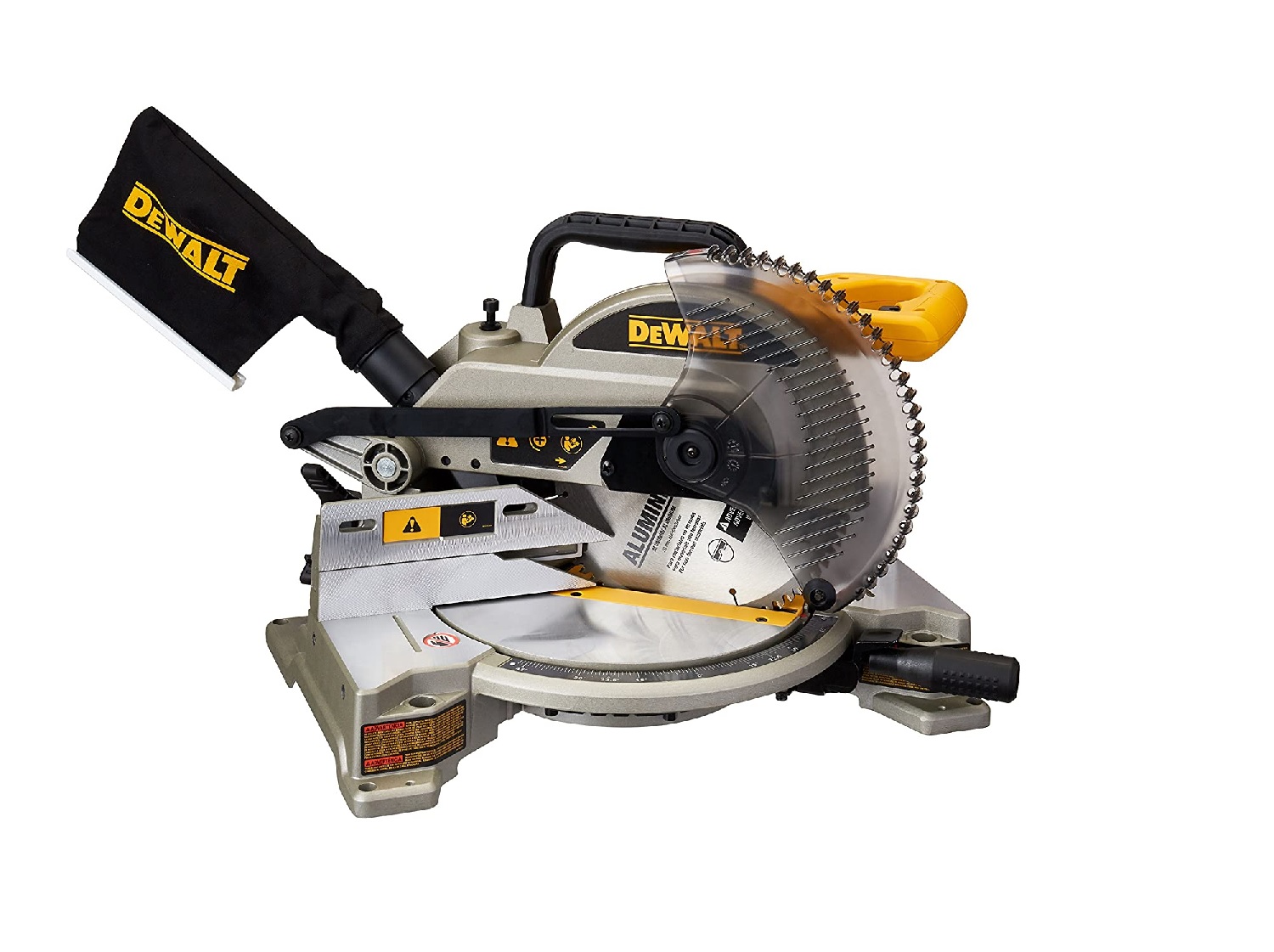 Sierra Ingleteadora 10 pulg DeWalt DW714-B3 color Amarilla