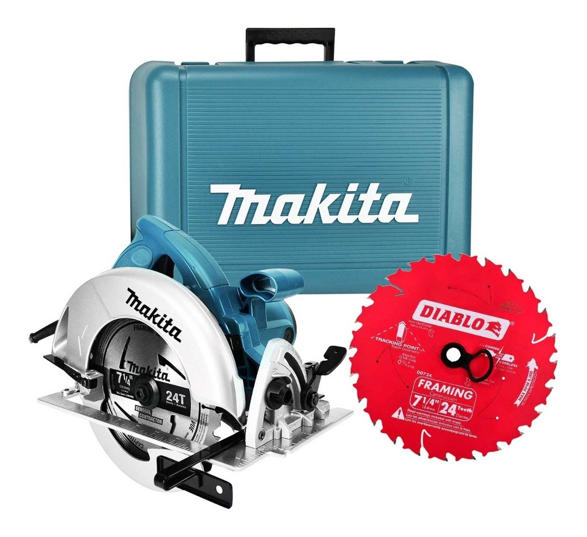 Sierra Circular Makita 5007nk 7-1/4 Pulg + Disco Diablo 24t