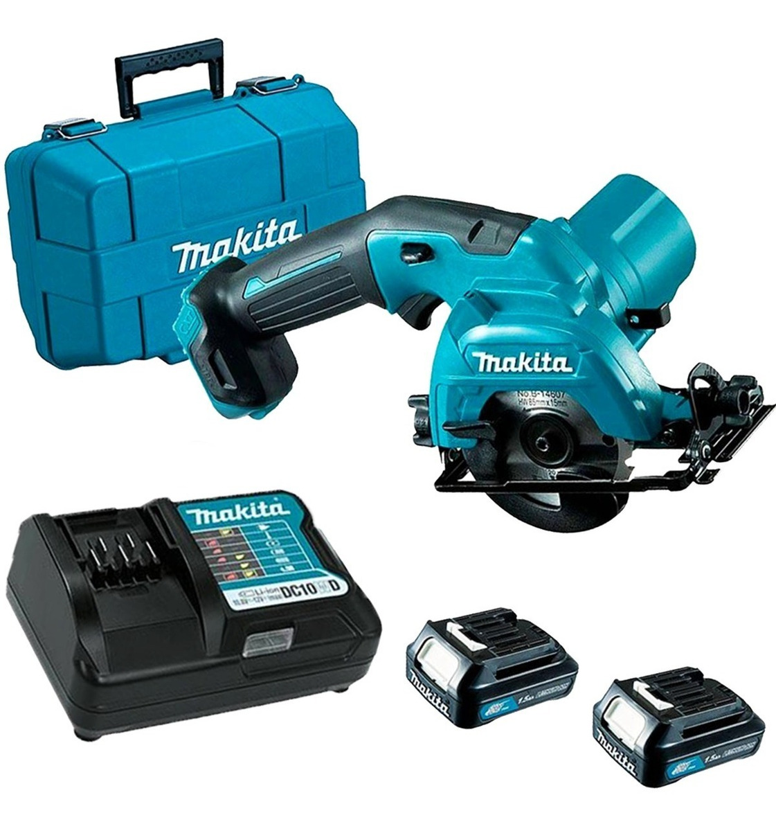 Sierra Circular Makita Con 2 Baterías Y Estuche Hs301dwye