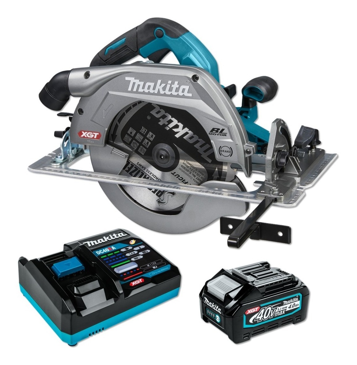 Sierra Circular 9-1/4 40v Xgt Bateria 4.0ah Hs010gz Makita