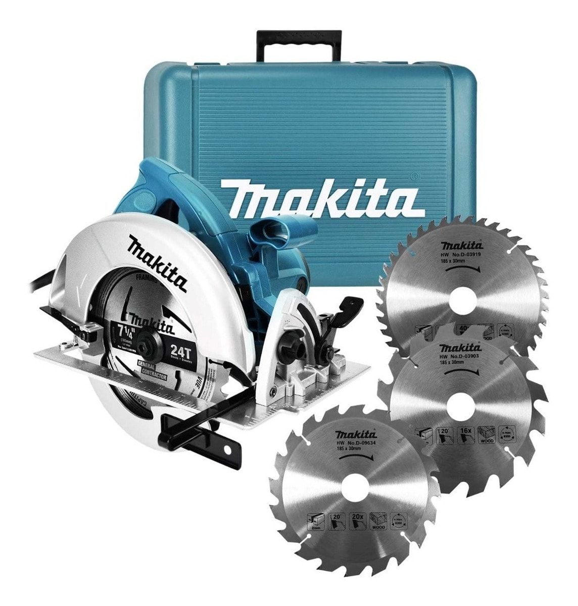 Sierra Circular Makita 5007nk De 7 1/4 Pulg + 3 Discos $7,245