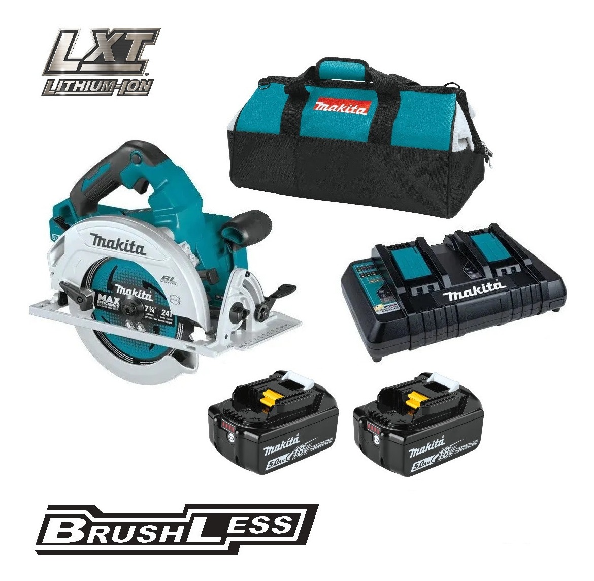 Sierra Circular Makita Brushless 36v 2x 18v 7 1/4 Inalambric