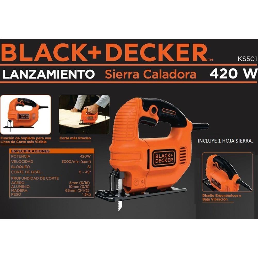 Foto 6 pulgar | Sierra Caladora Para Madera Con Hoja 420w Black+Decker