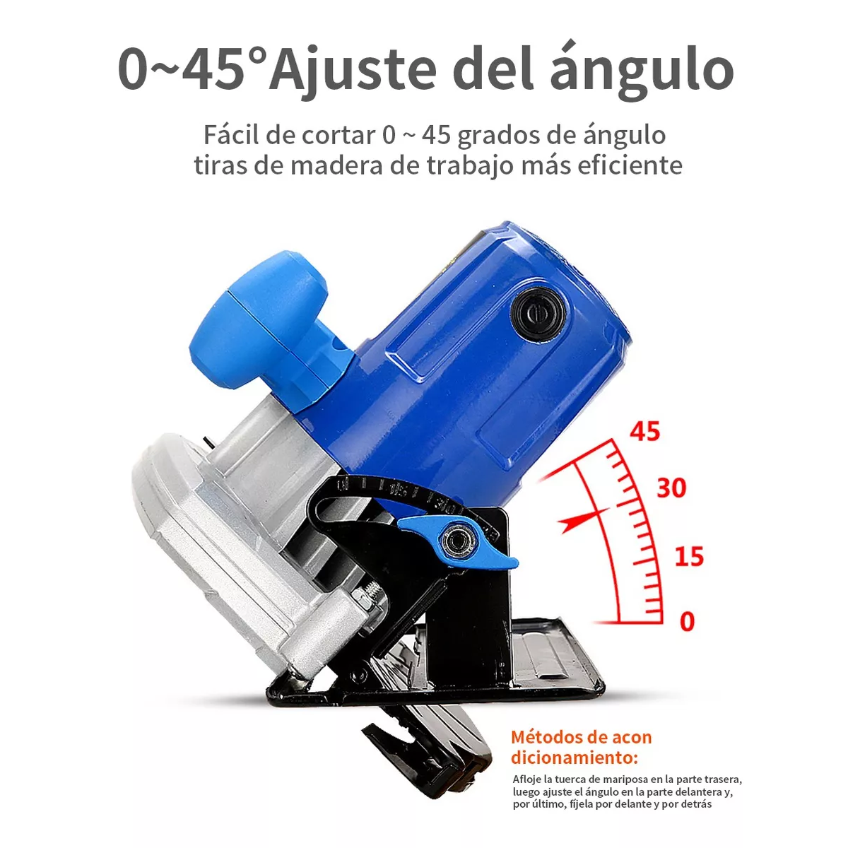 Foto 5 pulgar | Sierra Circular Eo Safe Imports ESI-11788 Azul 7-1/4 Pulgadas 190 mm 1650w