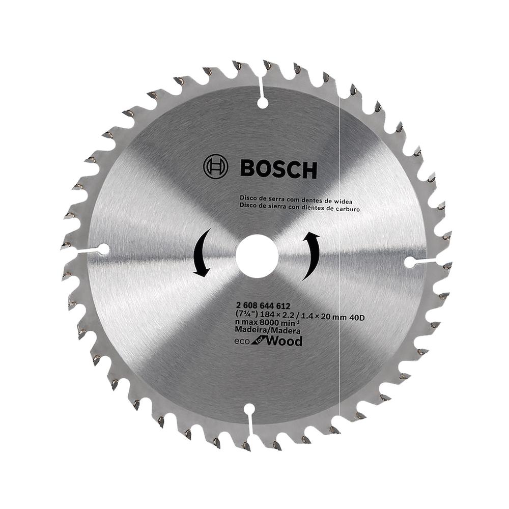 Foto 1 | Disco de Sierra Circular Bosch Ecoline Ø184 x 20 mm 40 Dientes
