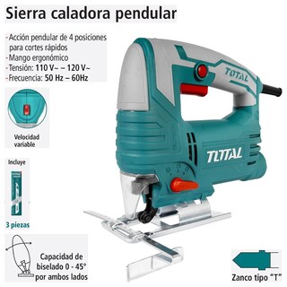 Foto 4 | Sierra Caladora Pendular Total 570 W Industrial