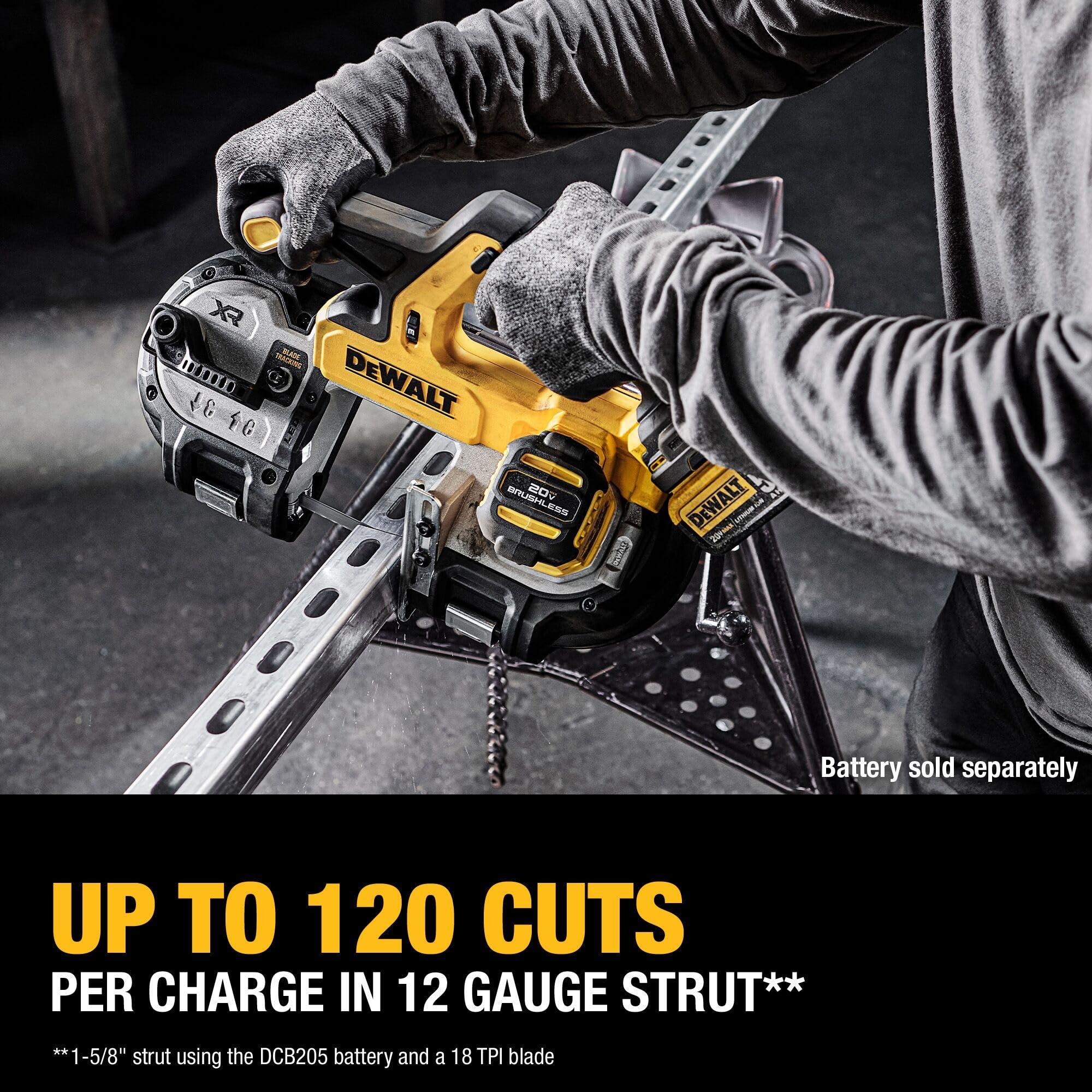 Foto 5 pulgar | Sierra De Cinta Dewalt 20v Max Xr Dcs378b Portátil Inalámbrica Con Corte De 8,57 Cm - Venta Internacional.