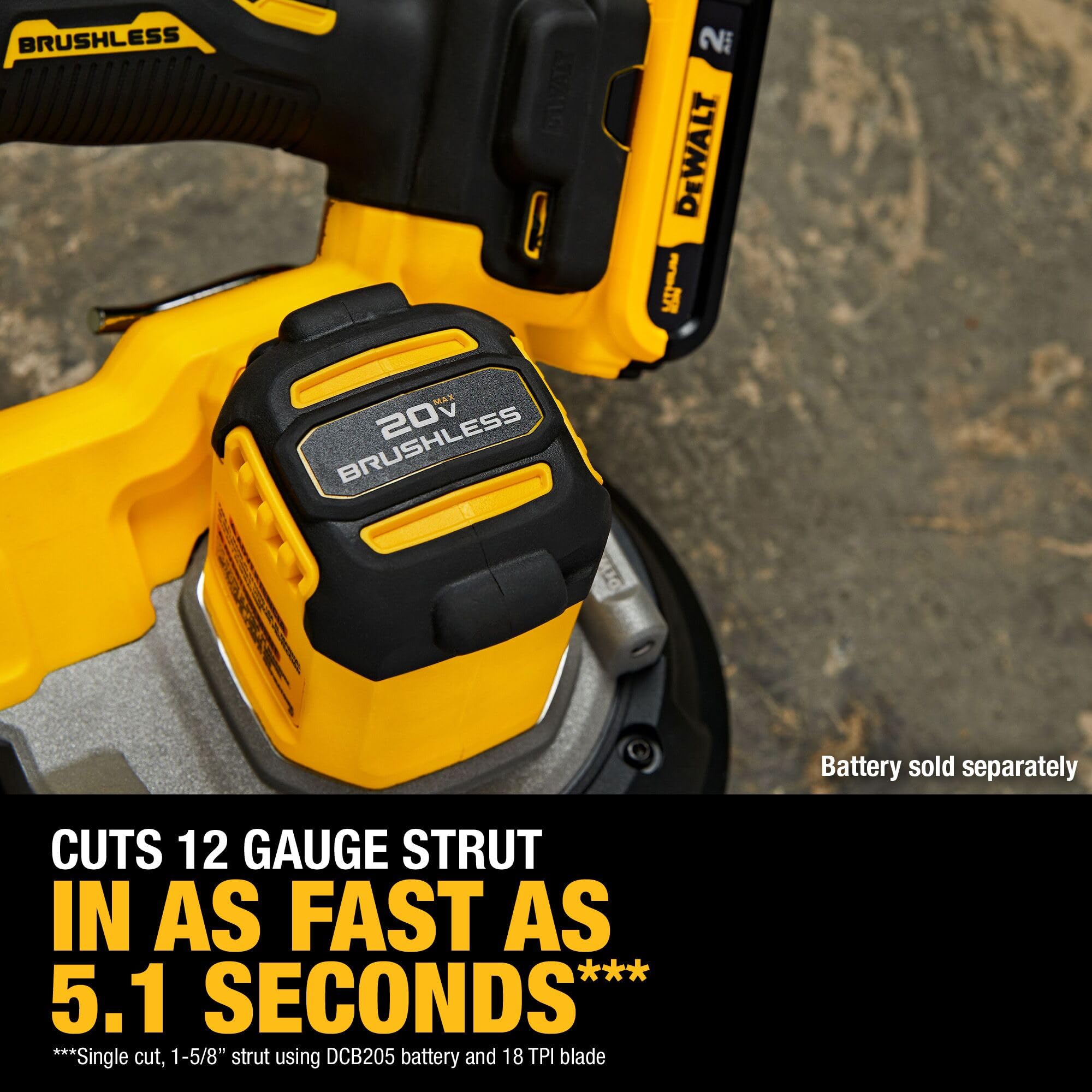 Foto 6 pulgar | Sierra De Cinta Dewalt 20v Max Xr Dcs378b Portátil Inalámbrica Con Corte De 8,57 Cm - Venta Internacional.