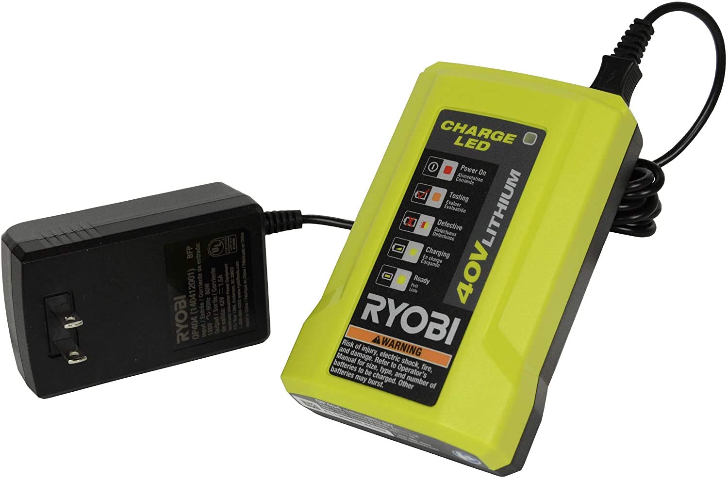Foto 2 pulgar | Cargador De Baterías Ryobi Gen2 Litio-ion 40 V Slim Line - Venta Internacional.
