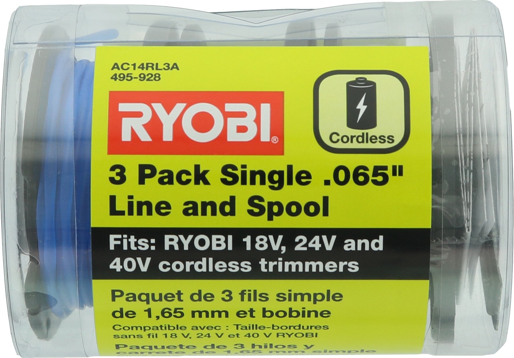 Foto 5 pulgar | Línea De Bobina Ryobi One+ Ac14rl3a .065 Para Recortadoras De 18 V, 24 V Y 40 V - Venta Internacional.