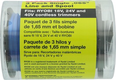Foto 5 | Línea De Bobina Ryobi One+ Ac14rl3a .065 Para Recortadoras De 18 V, 24 V Y 40 V - Venta Internacional.