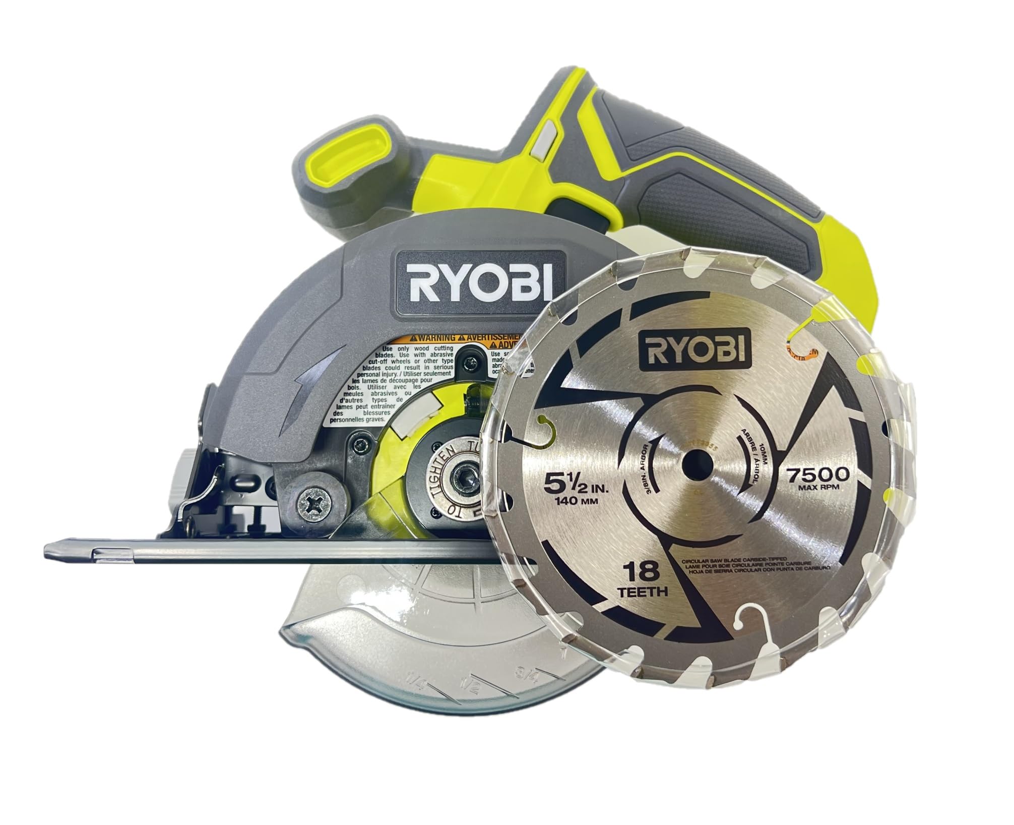 Foto 4 pulgar | Sierra Circular Ryobi 18v 5-1/2 Inalámbrica De 43 Mm De Profundidad De Corte - Venta Internacional.