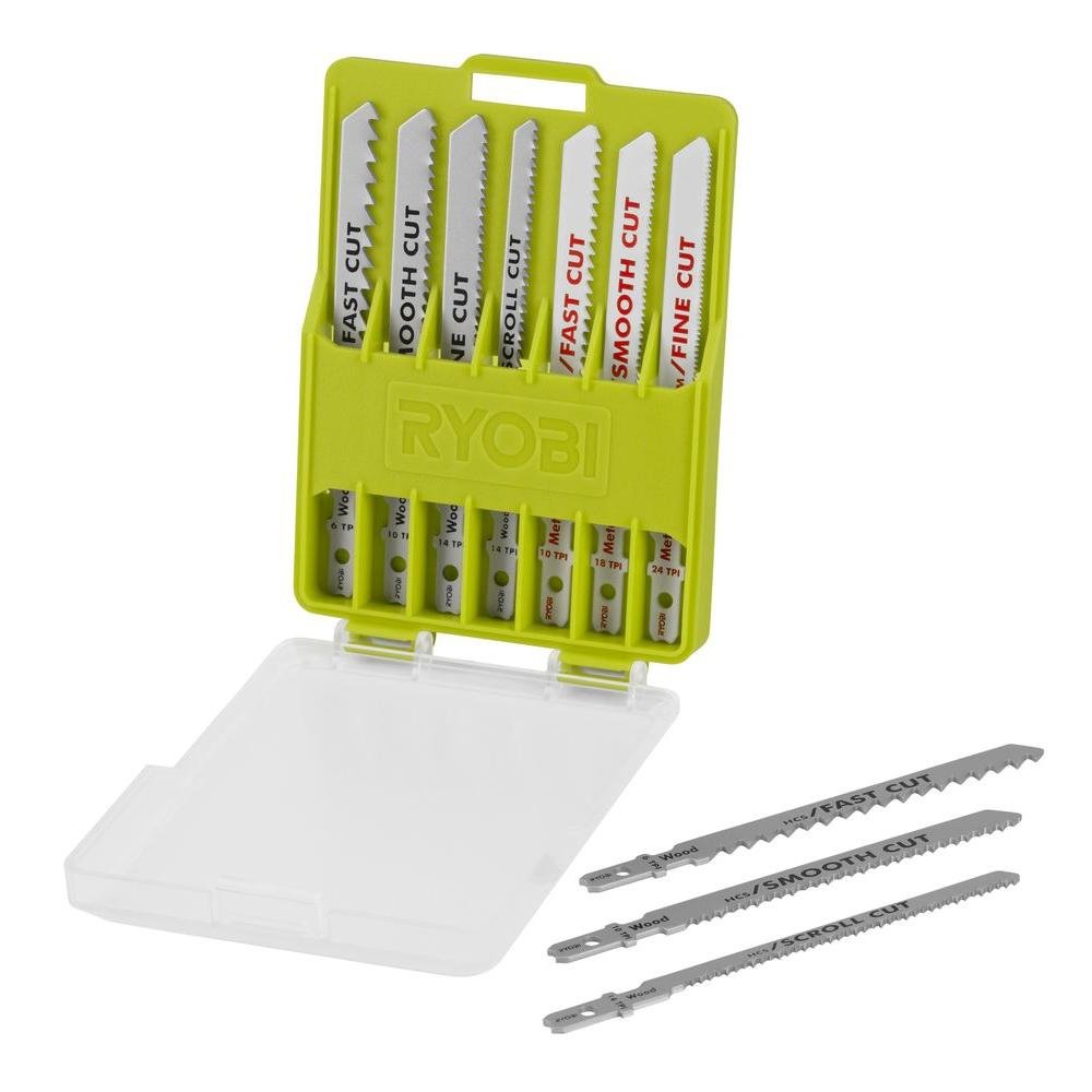 Foto 2 pulgar | Kit De Hojas De Sierra Caladora Ryobi A14ak10 Multiusos, 10 Piezas - Venta Internacional.