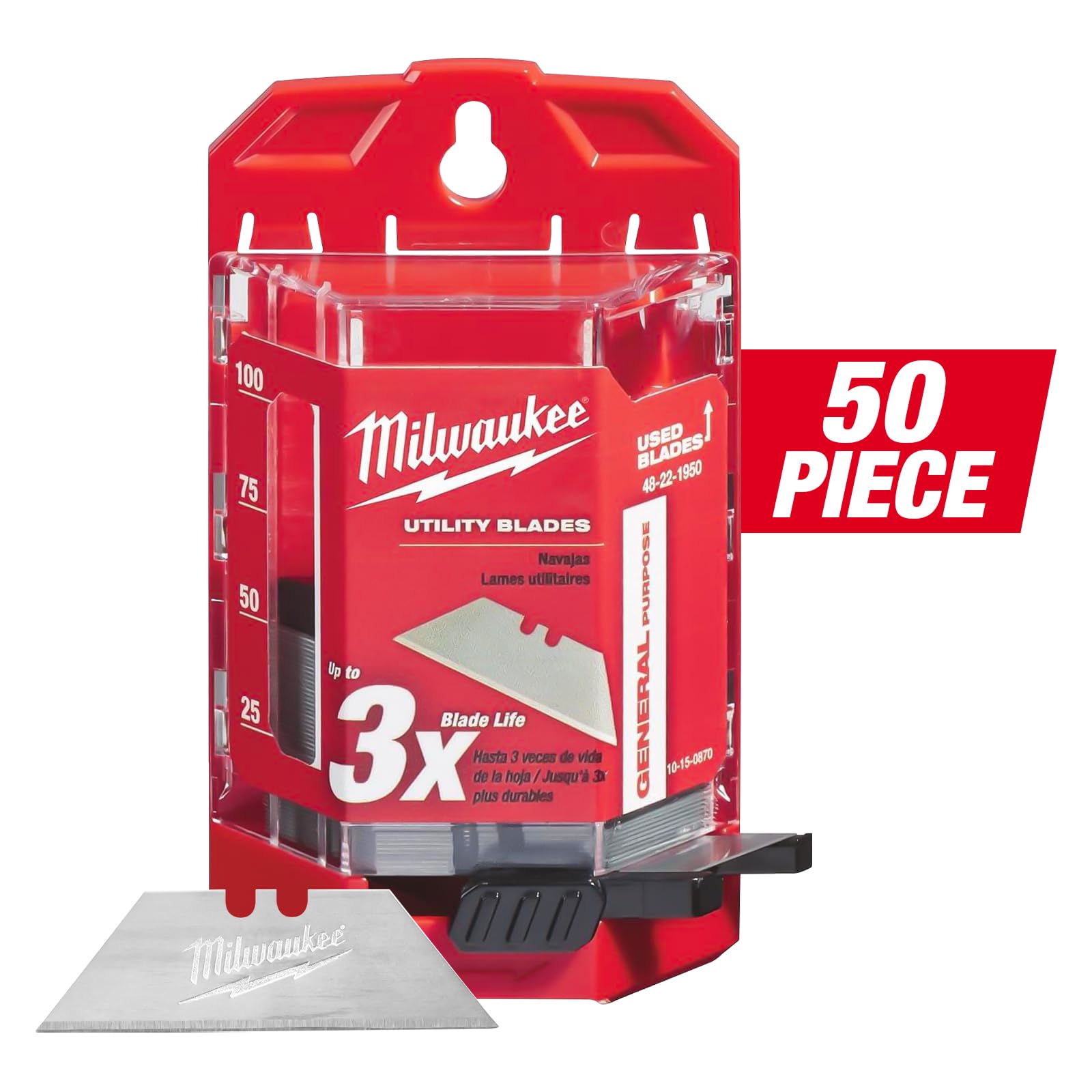 Foto 3 pulgar | Cuchillas Milwaukee Bulk Pack, 50 Unidades - Venta Internacional.
