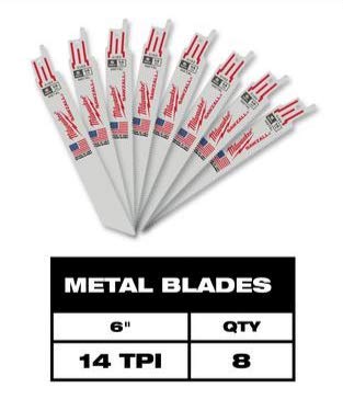 Foto 3 pulgar | Kit de Cuchillas Sawzall Milwaukee 49-22-1110 U 10 Unidades con Funda y 10 Cuchillas - Venta Internacional