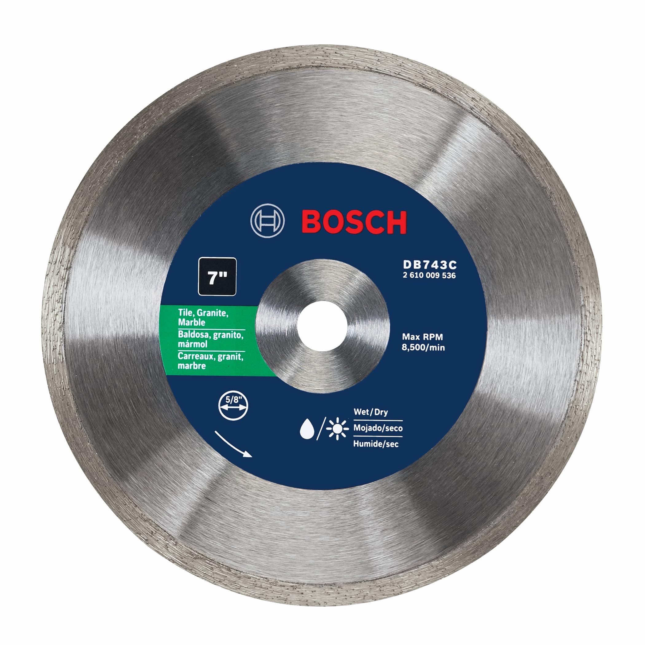 Diamond Blade Bosch Db743c De 7 Pulgadas Para Azulejos, Granito Y Mármol - Venta Internacional.