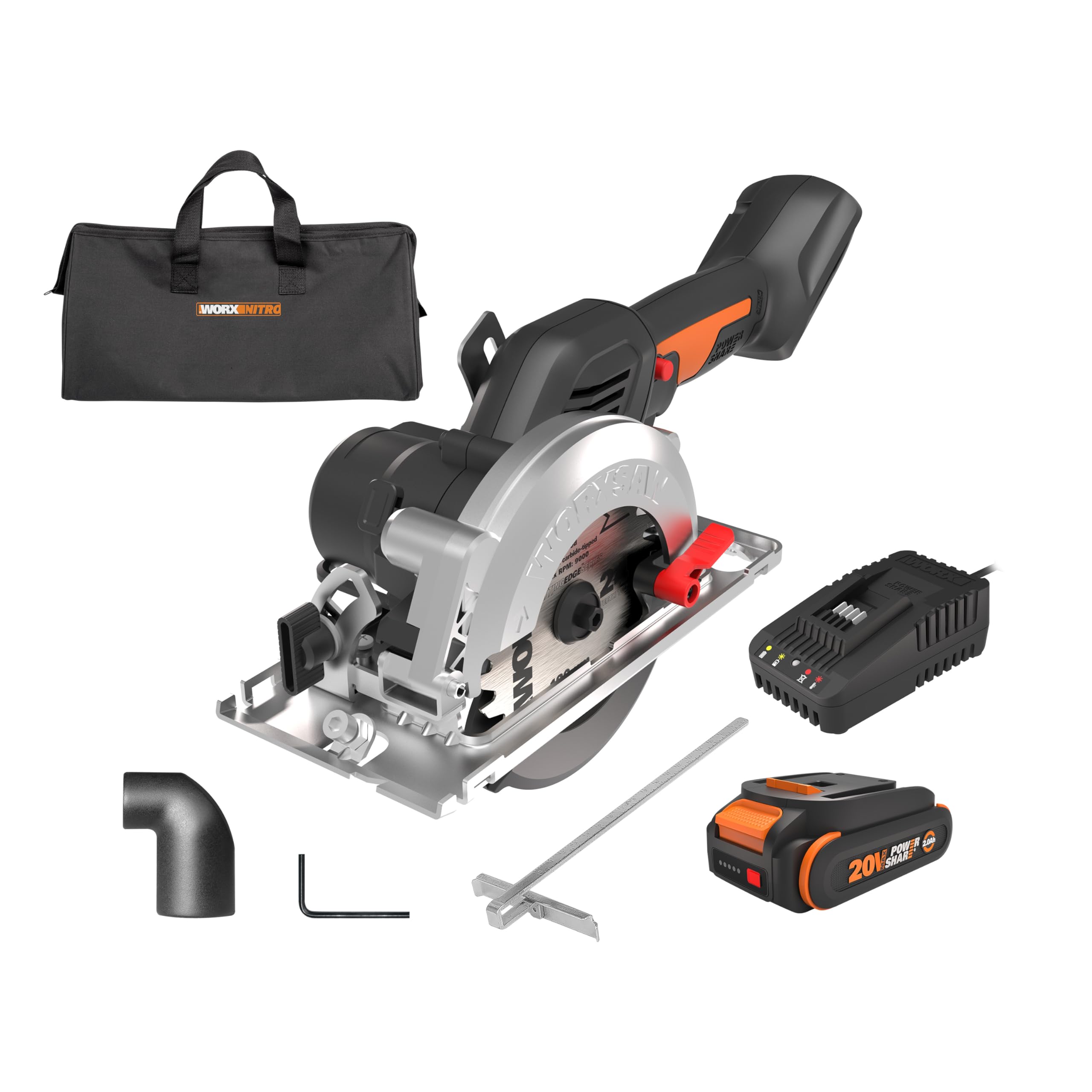 Foto 1 | Sierra Circular Worx Nitro 20v Sin Escobillas 4-1/2 Inalámbrica Wx531l - Venta Internacional
