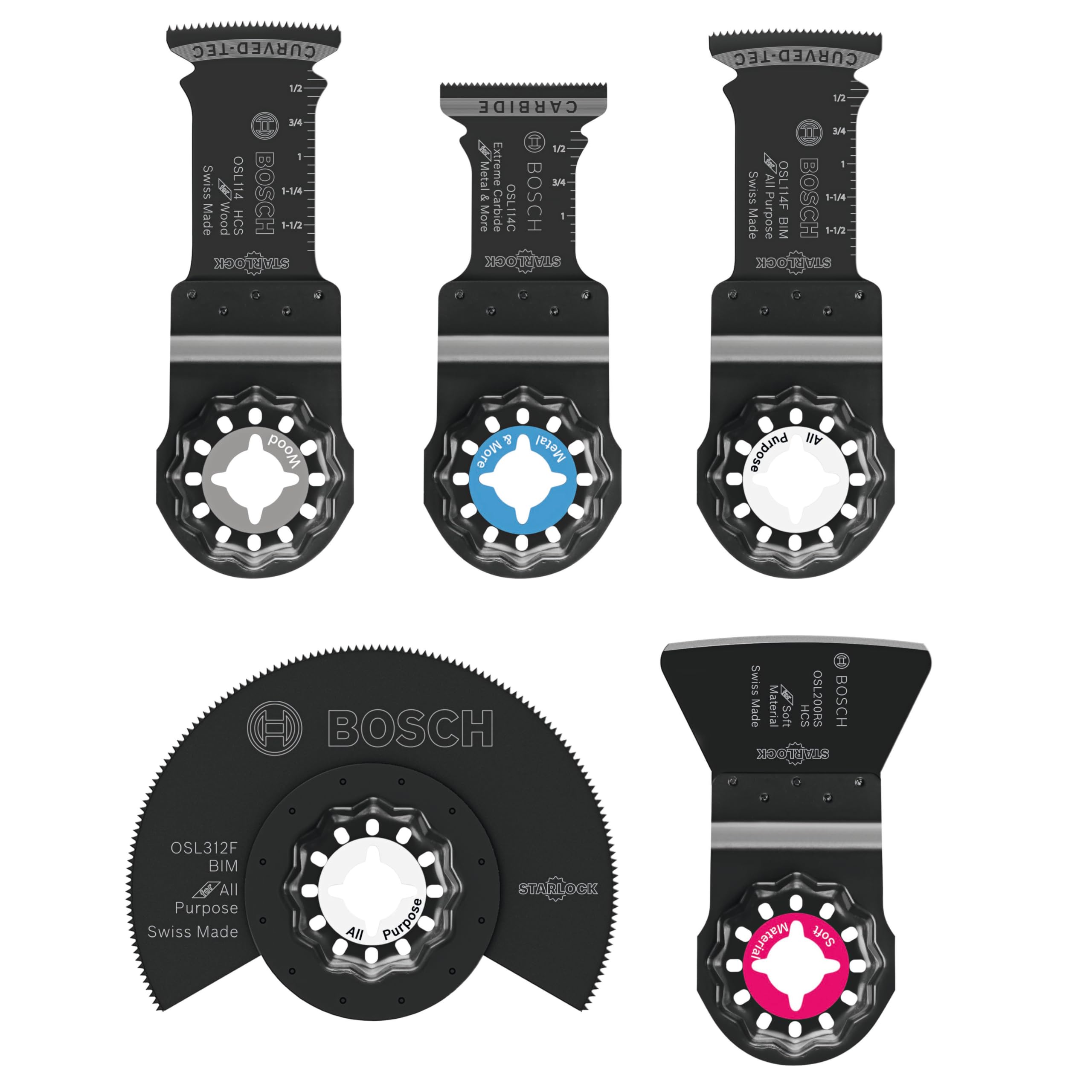 Foto 1 | Juego De Cuchillas Oscilantes Multiherramienta De Corte De Carburo Bosch Osl005l - Venta Internacional.