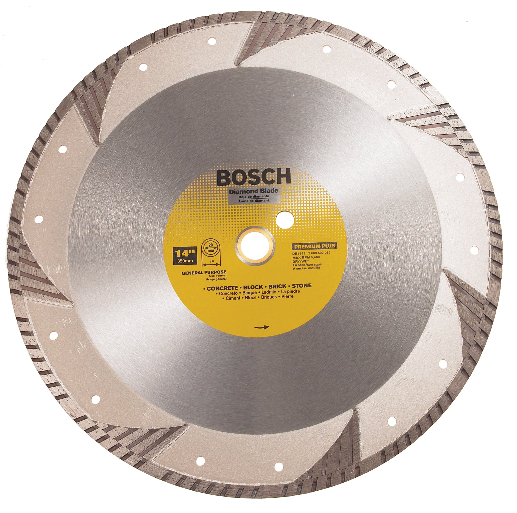 Foto 2 pulgar | Llanta Diamond Blade Bosch Db1463 Premium Plus Turbo De 14 Pulgadas - Venta Internacional.