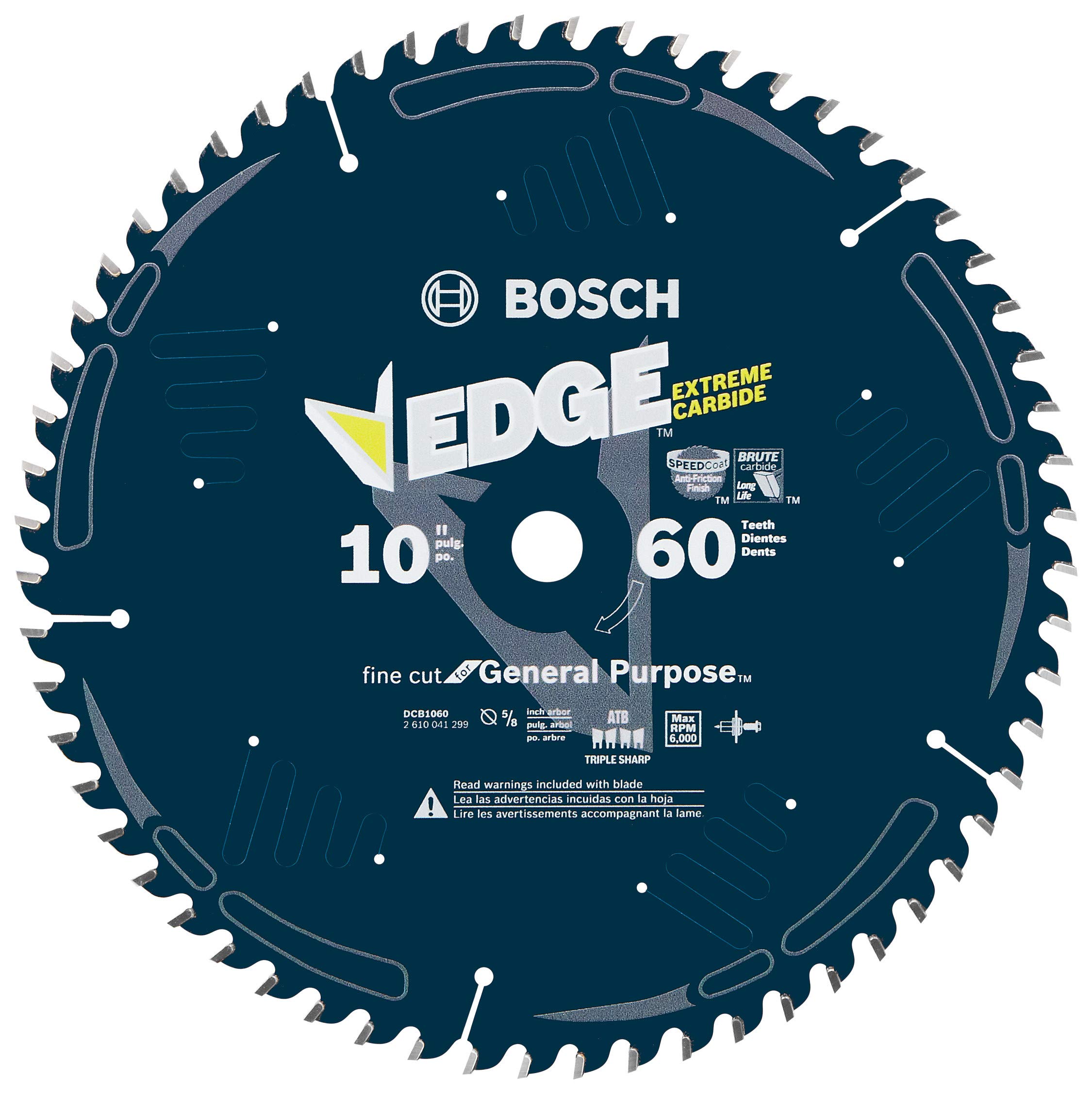 Foto 2 pulgar | Hoja De Sierra Circular Bosch Dcb1060 Daredevil 25,4 Cm 60t - Venta Internacional.
