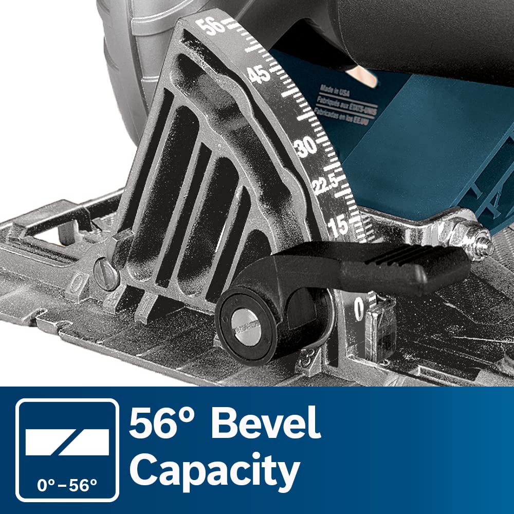 Foto 5 | Sierra Circular Bosch Cs10 15a, 120 V, 56°, Bisel, Hoja De 7-1/4 Pulgadas - Venta Internacional.