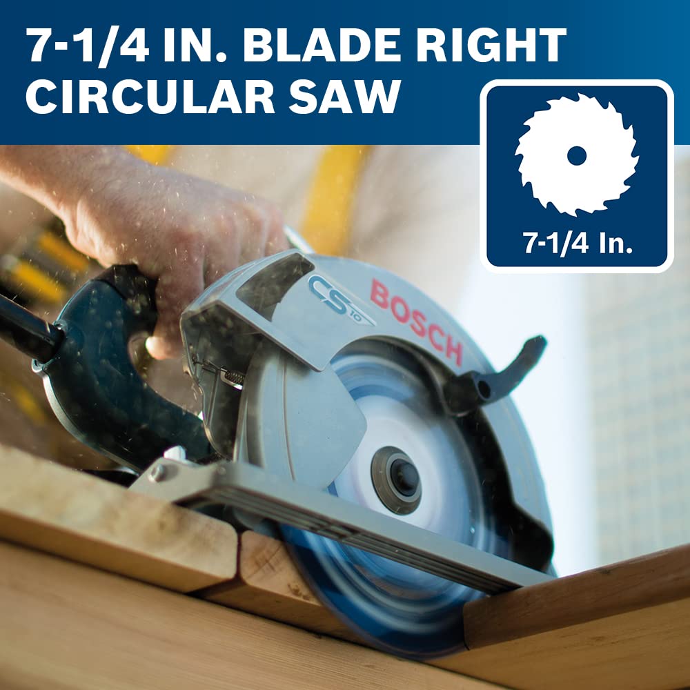 Foto 6 | Sierra Circular Bosch Cs10 15a, 120 V, 56°, Bisel, Hoja De 7-1/4 Pulgadas - Venta Internacional.